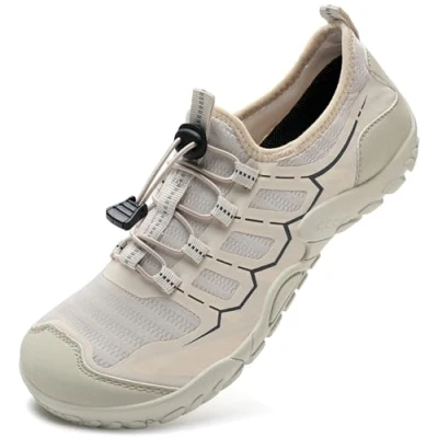Bild av IceUnicorn Strandskor, badskor, dam, herr, simskor, vattenskor, sommar, snabbtorkande, surfskor, Vinnare beige, 45 EU