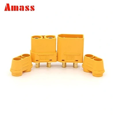 Bild av FLY RC 5 par Amass XT90 XT90H (XT90 med mantelhus) 4,5 mm banankontakt guldpläterad max.40 A kontinuerlig/90 toppström för Lipo batteri ESC PDB