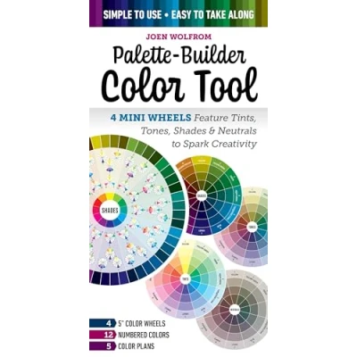 Bild av Palette Builder Color Tool: 4 Mini Wheels Feature Tints, Tones, Shades &amp; Neutrals to Spark Creativity