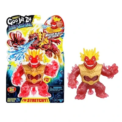 Bild av Heroes of GOO Jit till Deep Sea Hero Pack med blåzagon. Superstretchig och stretchig actionfigur speciell slemfyllning vattensprutningsfunktion
