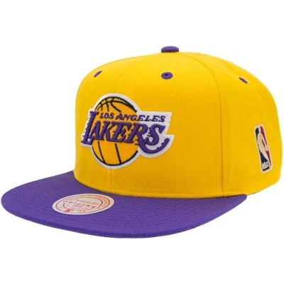 Bild av Mitchell &amp; Ness NBA/HWC special snapback, Lakers, gul/lila, one size