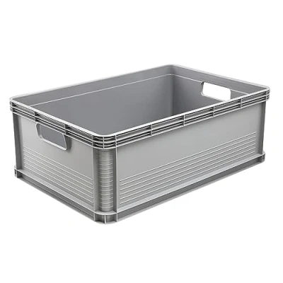 Bild av keeeper Transportlåda, stapelbar, polypropen, 45 l, Robert, Nordic Grey