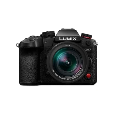 Bild av Panasonic Lumix DC GH7LE Micro Four Thirds spegellös kamera, Leica DG Vario Elmarit H ES12060 objektiv, 25,2 MP, C4K/4K 4:2:2 60/50p Video, Fashybrid AF, Aktiv IS, OLED sökare, svart