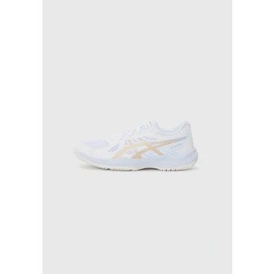 Bild av Asics Upcourt 6 Unisex Handbollssko för barn, Storlek: 32.5, White/champagne Textil/syntet