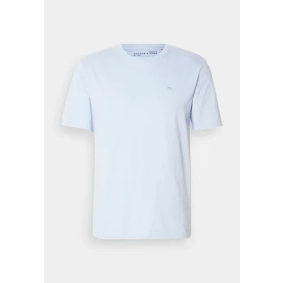 Bild av Scotch &amp; Soda Seasonal CORE Regular FIT LOGO Tshirt bas, Storlek: Small, Sky blue