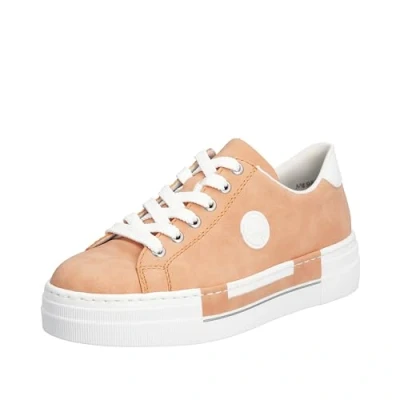 Bild av Rieker Dam lågtopp sneakers N49W1, halvskor för kvinnor, apelsin, 40 EU