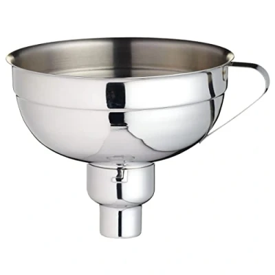 Bild av KitchenCraft Hemmagjord Sylttratt med Recept, Justerbar, Rostfritt Stål, 14,5 cm