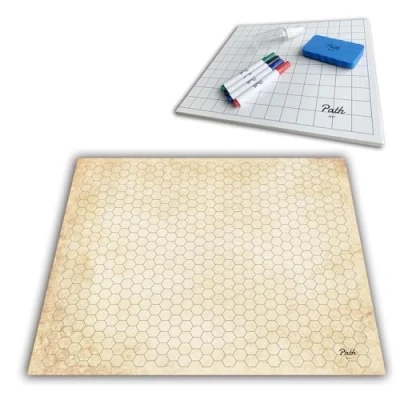 Bild av Dubbelsidig stridsspelbräda 60 x cm 2 terränger med 4 markörer + 1 radergummi sprayflaska. Perfekt för fängelsehålor och drakar, stigfinnare, krigshammare andra RPG spel bordsskivor