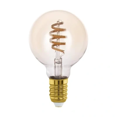 Bild av EGLO connect.z Smart Home LED lampor E27, G80, ZigBee, app och röststyrning, dimbar, ljusfärg justerbar, 360 Lumen, 5 W, vintage glödlampa bärnstensfärgad