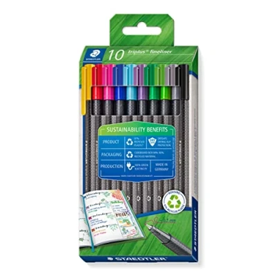 Bild av Staedtler Fineliner triplus rPP 10pcs