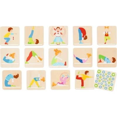Bild av Goki Wooden Memo Game Gymnastics 32 pcs.