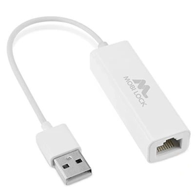 Bild av USB Ethernet (LAN) Nätverksadapter Kompatibel med Bärbara Datorer och alla 2.0 kompatibla Datorer, Inklusive Windows 7 11, Vista, Mac OS X, macOS av Mobi Lock