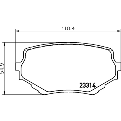 Bild av HELLA 8DB 355 017 181 Jeu de plaquettes frein avec indicateur d&#039;usure accessoires SUZUKI: Vitara I SUV, Grand 2 1 SUV