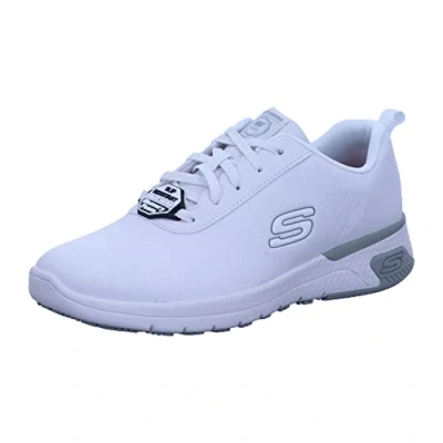Bild av Skechers Marsing Gmina matservicesko för kvinnor, Vitt Prime Asien läder, 37.5 EU