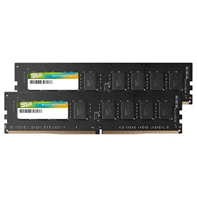 Bild av SP Silicon Power 32 GB (2 X 16 GB) DDR4 2666 MHz 288 pin CL19 1,2 V icke ECC obuffrad UDIMM skrivbordsminne kompatibel med Intel Skylake plattformar/Kaby Lake CPU Series moderkort