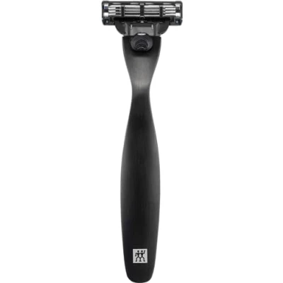 Bild av ZWILLING Rakapparat (Optimal rakning, prisbelönt design, Gillette Mach3 bladsystem, allergivänlig, med blad och skyddshätta), premium, svart