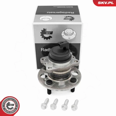 Bild av ESEN SKV 29SKV694 Hjullagersats Bakaxel vänster, höger med inbyggd ABS sensor 132mm HYUNDAI: i10 II Hatchback