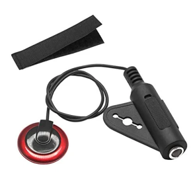 Bild av YACSEJAO kontakt mikrofon Piezo pickup fiol för gitarr, ukulele, violin, mandolin och banjo, kalimba, bas akustisk elektrisk omvandlare med kabel