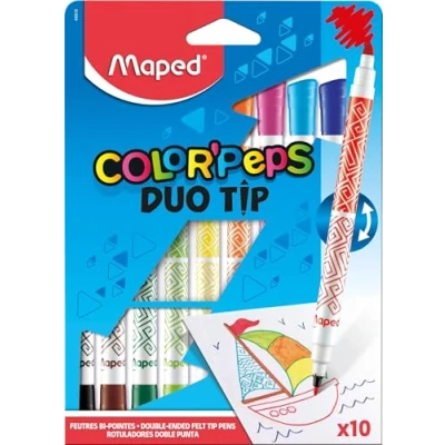 Bild av Maped Color&#039;Peps Duo Tip målarpennor, 10 stycken