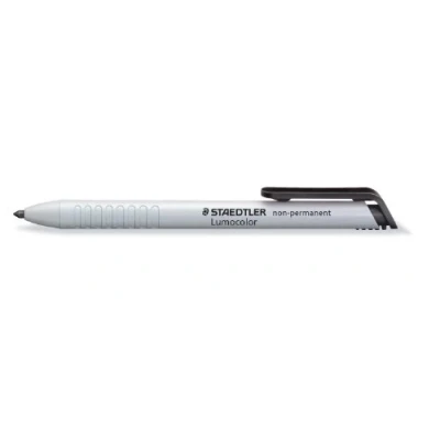 Bild av Staedtler 768N Lumocolor non permanent omnichrom Trockenmarker wasserlöslich, 3,0mm, schwarz, 9 ST
