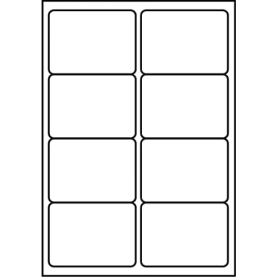 Bild av SmithPackaging A4 självhäftande adressetiketter, 8 etiketter per ark, 100 99,1 x 67,7 mm 800