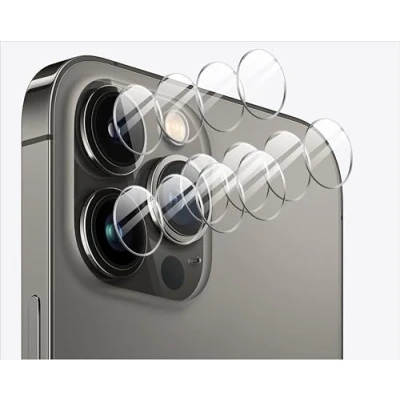 Bild av GIOPUEY [Ultratunt 4 pack kameralinsskydd kompatibelt med iPhone 16 Pro/16 Pro Max, HD härdat glas kameraskydd för Max