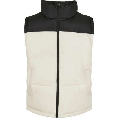 Bild av Urban Classics Block Puffer VEST Väst, Storlek: XL, Black/whitesand