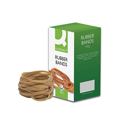 Bild av Q Connect KF10554 Gummiband, Brun, 500 g