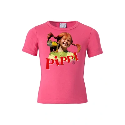 Bild av Logoshirt Tshirt Pippi Langstrumpf med print för barn, Storlek: 80/86, Pink