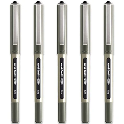 Bild av Uni Boll Eye Fine Bläckpenna 0,7 mm Linje Ub 157 Svart 5 Pack