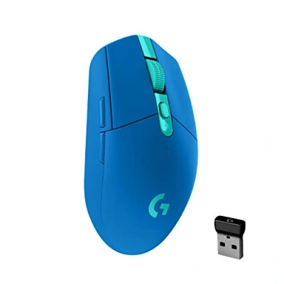 Bild av Logitech G 305 LIGHTSPEED trådlös spelmus med HERO 12K DPI sensor, anslutning, 6 programmerbara knappar, 250 timmars batteritid, lätt, PC/Mac, blå