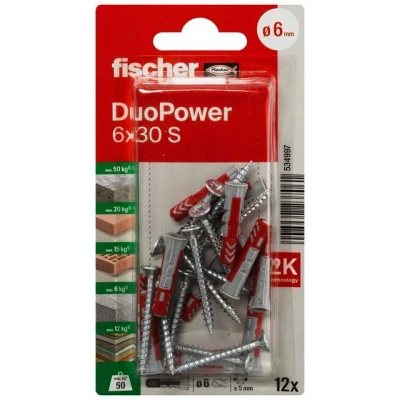 Bild av PLUGG DUOPOWER S K 6X30 12ST Beijerbygg Byggmaterial