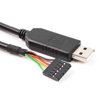 Bild av USB ttl 3,3 v seriell UART omvandlarkabel Galileo Gen2 bräda brädor/BeagleBone svart/Minnowboard Max programkabel 232r 3v3