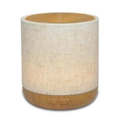 Bild av Zen&#039;arôme Ultraljudsdiffusor Alesia diffusion kall eterisk olja aromaterapi originaldesign, trälinnemynt träfärg + belysning justerbar