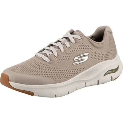Bild av Skechers Arch Fit herr Sneaker, Taupe Textile/Synthetic/Trim46 EU