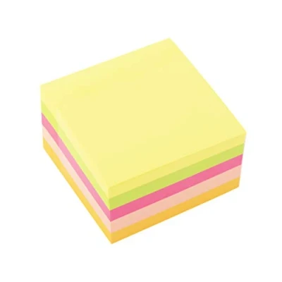 Bild av D.RECT 009261 självhäftande anteckningar Super Sticky Notes lappar i 75 x mm 450 ark neon
