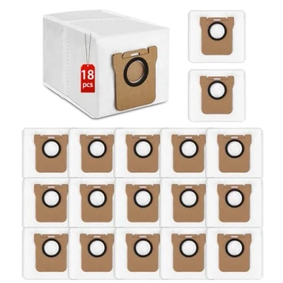Bild av 18 stycken dammsugarpåsar tillbehör för Dreame L10s Ultra/L10 Ultra/L20 Ultra/Xiaomi X10+