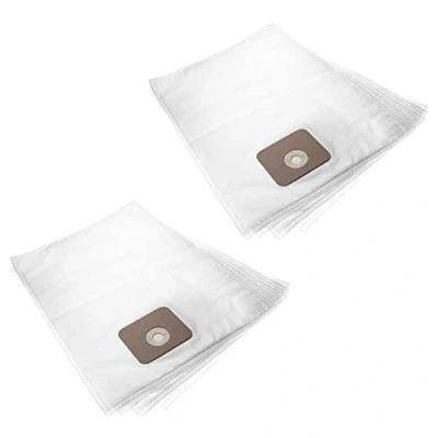 Bild av vhbw 10 x dammsugarpåsar kompatibla med Nilfisk Multi 20, 20 CR, CR EU, inox, T, T 30 dammsugare mikrofleece, vit