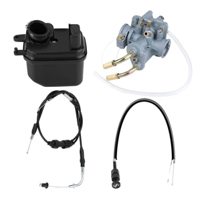 Bild av Förgasarkolv, 21 mm inloppsdiameter Choke kabel Slitstarkt nytt luftfilter för Y ZINGER PW 50 PW50