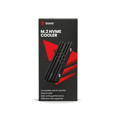 Bild av Savio Cooler M.2 NVMe 2280, AK 60 diskams, Luftkylare, Svart