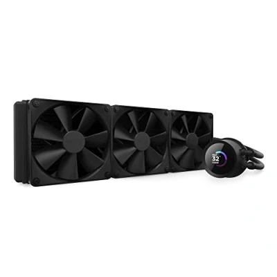 Bild av NZXT Kraken Elite 360 mm AIO CPU vätskekylare Anpassningsbar 2,36 vidvinkel LCD skärm för GIF, bilder, prestandamätningar och mer 3 x F120P fläktar Svart