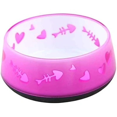 Bild av Kattskål Tung Botten Rosa