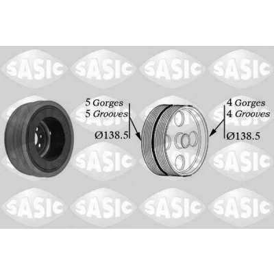 Bild av SASIC 9001804 Poulie Damper AUDI: A6 C5 Avant, A4 B5 Berline, VOLKSWAGEN: Passat Break, Berline