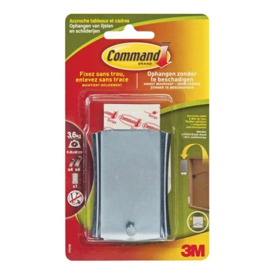 Bild av Command metallbildspik, 1 XL självhäftande spik och 4 stora remsor (L) skadefri upphängning, rymmer upp till 3,6 kg