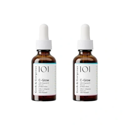 Bild av Geek &amp; Gorgeous — C Glow Duo Pack 15 % vitamin ferulasyra och E serum, skyddar mot miljöskador, främjar kollagenbildning säkerställer en jämn hudton för alla hudtyper