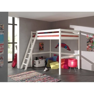 Bild av Vipack Loftsäng Pino Mezzanine 140x200 Cm Vit