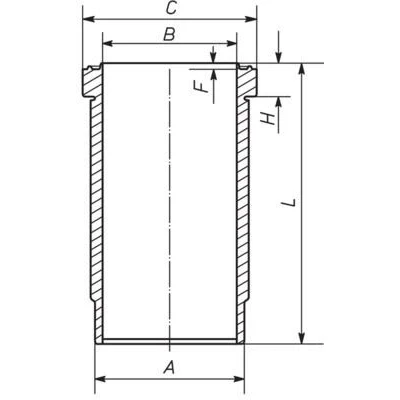 Bild av Cylinderhylsa Mahle 227 WN 67 01