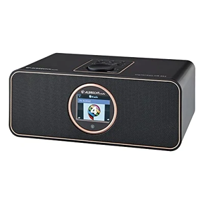 Bild av Albrecht DR 884 kompakt system, 27884, internetradio, digital radio, DAB+, FM med RDS, Bluetooth, USB, färgskärm, musikstreaming via smartphone app möjlig, 2 x 7 W, färg: svart