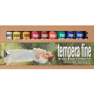 Bild av Maimeri Tempera Fine Temperafärger, Vit, 200 ml