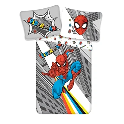 Bild av Jerry Fabrics Marvel Spiderman 2 delat sänglinne, set storlek: 140 x 200 cm, 70 90 100% bomull, flerfärgad